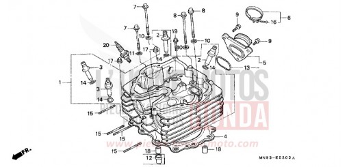 CULASSE NX650L de 1990